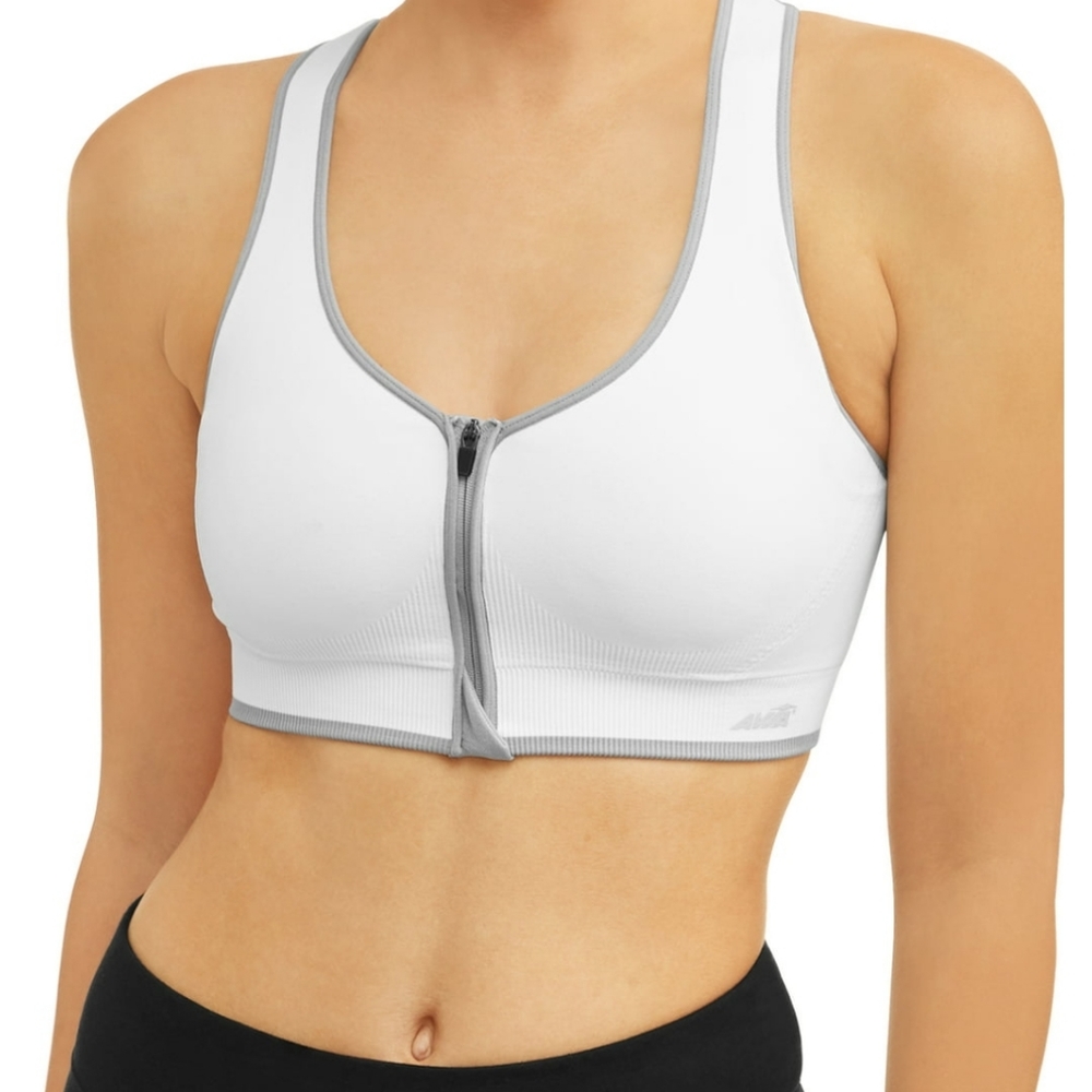 Avia Front Zipper Sports Bra Size XL